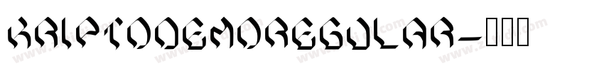 KriptoDEMORegular字体转换