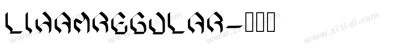 LihamRegular字体转换