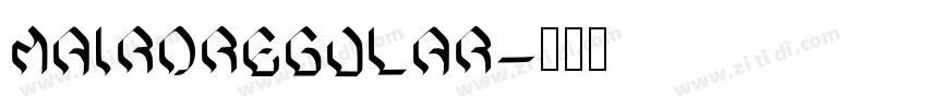 MairoRegular字体转换