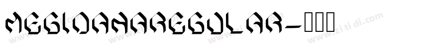 MegidanaRegular字体转换