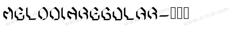 MelodinRegular字体转换
