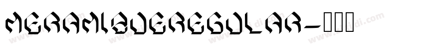 MeramizueRegular字体转换