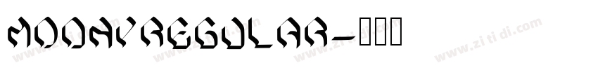 ModnyRegular字体转换