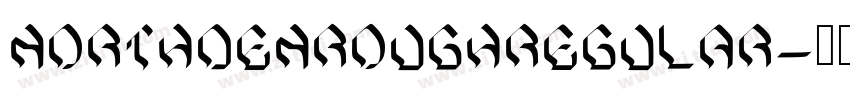 NORTHDENROUGHRegular字体转换
