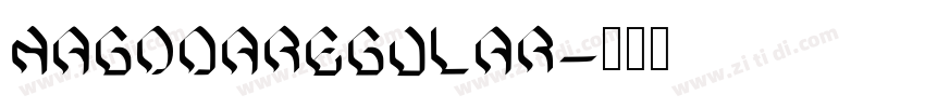 NagodaRegular字体转换