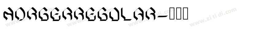 NorgerRegular字体转换