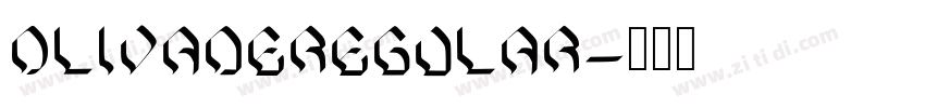 OlivadeRegular字体转换