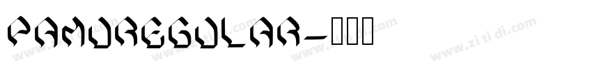 PAMURegular字体转换