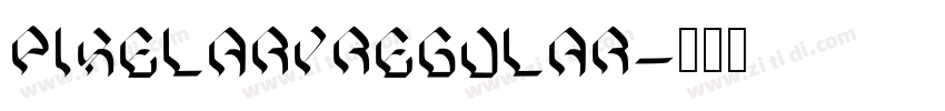 PixelaryRegular字体转换