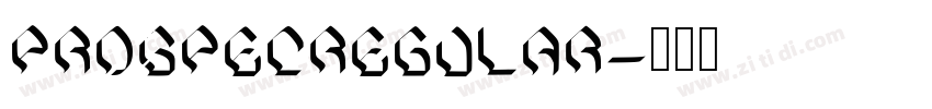 ProspecRegular字体转换