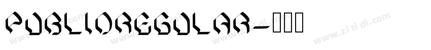 PublioRegular字体转换