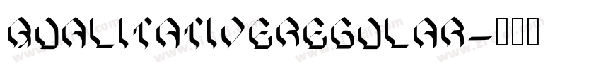 QualitativeRegular字体转换