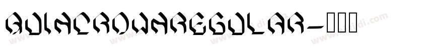 QuincrownRegular字体转换 QuincrownRegular字体转换