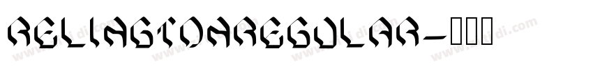 RelingtonRegular字体转换