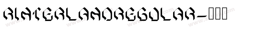 RinterlandRegular字体转换