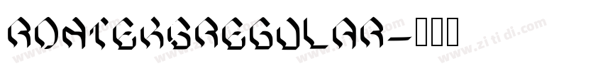 RonteksRegular字体转换