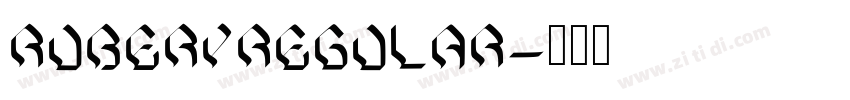 RuberyRegular字体转换