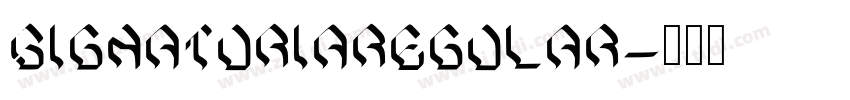 SignaturiaRegular字体转换