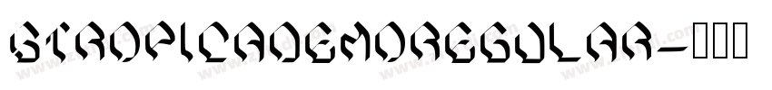StropicaDEMORegular字体转换