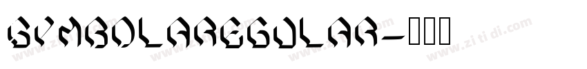 SymbolaRegular字体转换