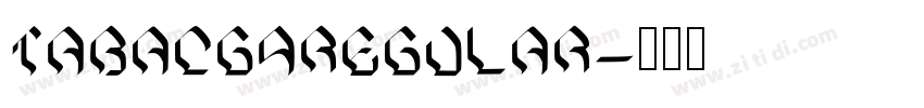 TabacG4Regular字体转换