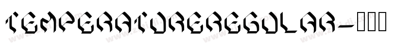 TemperatureRegular字体转换