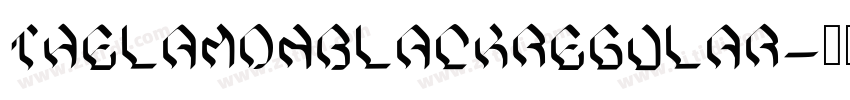 ThelamonblackRegular字体转换
