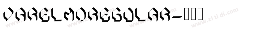 VarelmoRegular字体转换