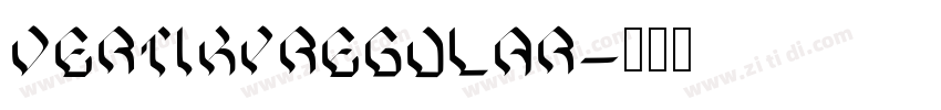VertikyRegular字体转换 VertikyRegular字体转换