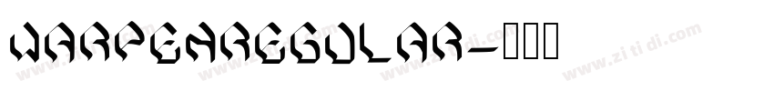 WarpenRegular字体转换