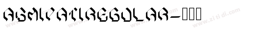 asmiyatiRegular字体转换
