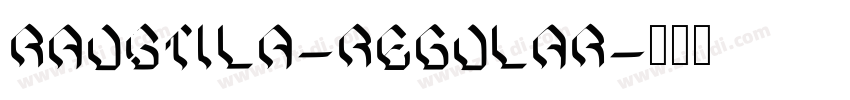 raustila-Regular字体转换