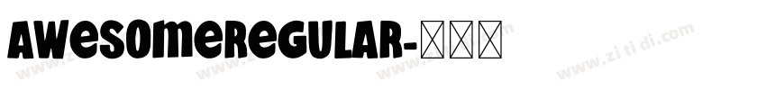 AwesomeRegular字体转换