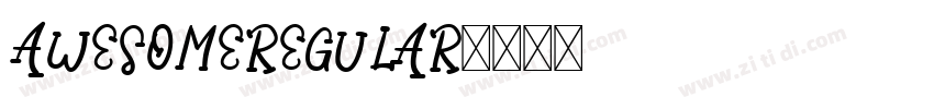 AwesomeRegular字体转换