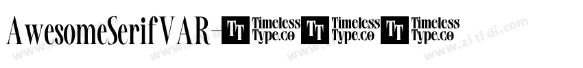 AwesomeSerifVAR字体转换