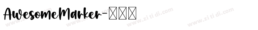 AwesomeMarker字体转换