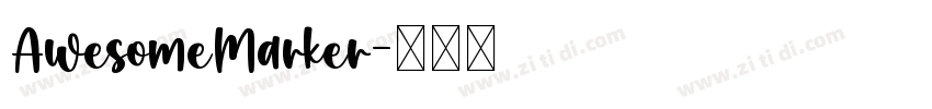 AwesomeMarker字体转换