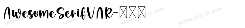 AwesomeSerifVAR字体转换