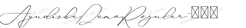 AyudishaDemoRegular字体转换 AyudishaDemoRegular字体转换