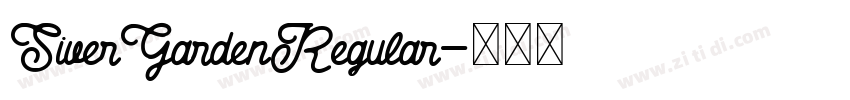 SiverGardenRegular字体转换