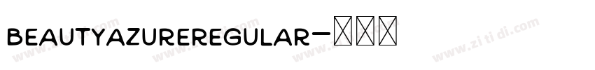 BeautyAzureRegular字体转换