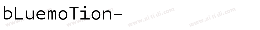bLuemoTion字体转换