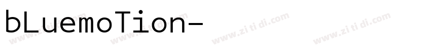 bLuemoTion字体转换