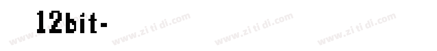 简书12bit字体转换