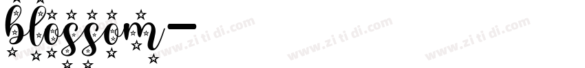 blossom字体转换