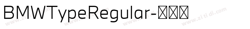 BMWTypeRegular字体转换