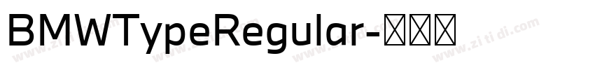 BMWTypeRegular字体转换
