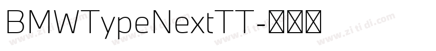BMWTypeNextTT字体转换