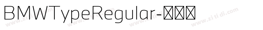 BMWTypeRegular字体转换