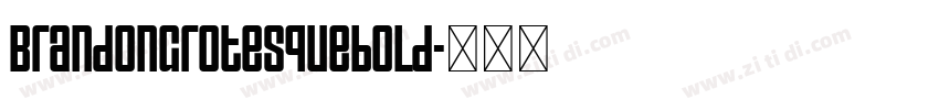 BrandonGrotesquebold字体转换